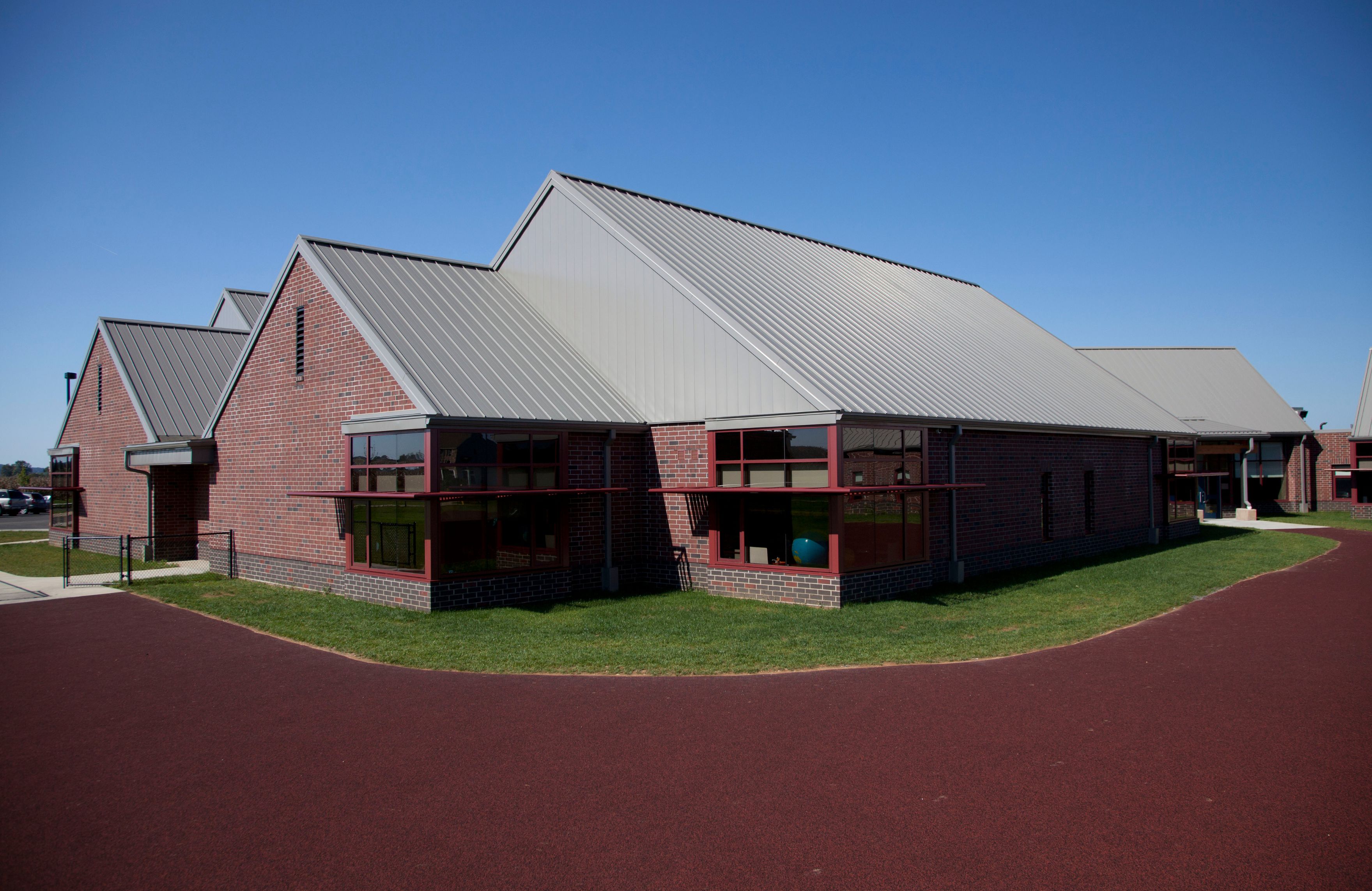 metal roof school