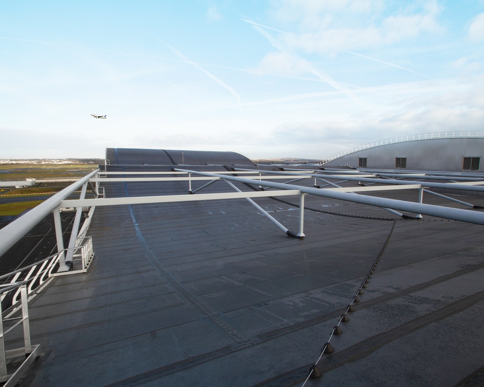 Elevate RubberGard EPDM choosed for the renovation of Air France hangar roof in Roissy CDG France